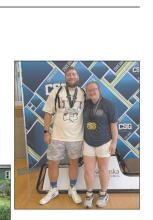 Nate and Erin Fredenburg competed at the Cornhusker State Games, a collection of sporting events, hosted in Lincoln on July 19. Nate won a silver medal in folkstyle wrestling, finishing 1-1 during the competition. Erin won women's 19-29 discus and shot put, throwing 121-11 and 37-5, respectively. Erin had the top female throws in the two events, competing against ages 7-79.