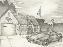 Troxel’s Graphite Drawing of “The Reatta” wins the Outstanding Artwork