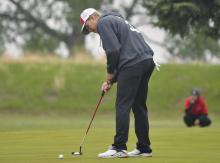 Aiden Jackman carded a 92 at districts, having the third best score on the team.