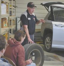 Dave Kackmeister explains the basics of tire pressure, rotation, and alignment.