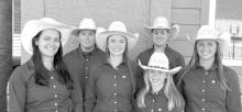 The 2025-26 KBR Rodeo Club members are back row (L-R): Ely Weller and Branden Freudenburg. Front row: Ella Dailey, Maci Herrington, Ryli Herrington, and Kit Painter