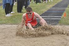 Freshman Graham Duester competed in the long jump, triple jump, high jump, and open 400 meter dash. Duester placed 12th in the high jump, and 13th in the long jump, 400 meter dash, and triple jump.