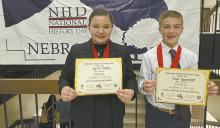 Adeline Hladky and Blake Hansmeyer both placed second in their respective categories.
