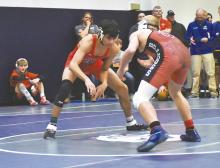 Senior Angel Ajin was one of the three seniors this season. The 2024-25 season was his first season wrestling.