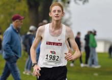 Senior Kaden Seidel finished his last race as an Ainsworth Bulldog, placing 44th with a time of 20:32.