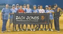 The 1st Class Auto team won the Zach Jones Memorial Softball Tournament on August 9. Back row (left - right): Tagg Buechle, Conner Flowler, Colinn Winkelbauer, and Nate Brown. Front row: Shane Jones, Witten Painter, Morgan Kinney, Logan Schroedl, Zaine Evans, Chris Fernandez, Kyle Fernandez, and Shawn Fernau.