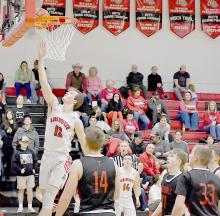 Logan Schroedl led the Dawgs with 12 points and six rebounds against the St. Mary’s Cardinals.