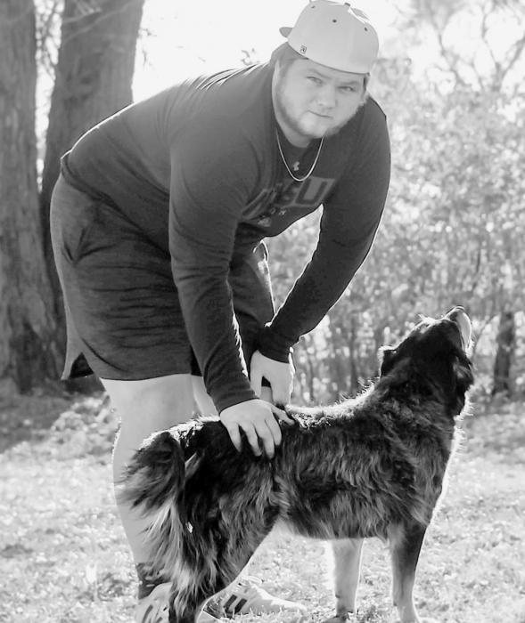 Incoming AHS senior Gabe Allen, pictured above with his dog Macey, spent the pandemic year of 2020 recovering from the damaging effects of the rare autoimmune disease Gullain-Barre Syndrome. Always smiling with a plucky attitude, Allen is ready to make the most of his senior year.