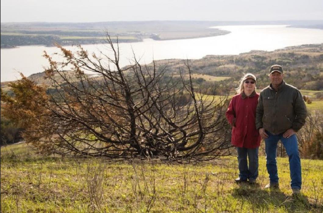 Richard and Sara Grim on their ranch in Gregory County, SD. The 3,600 acre ranch has been in Sara’s family for generations.