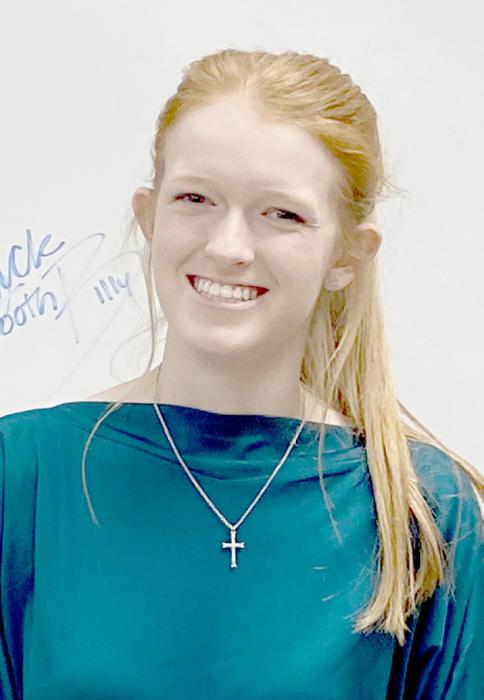 Terra Shoemaker took first place as novice in Informative Speaking.