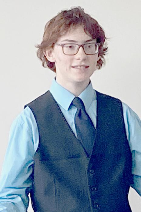 William Biltoft won first place in the Novice Extemporaneous Speaking event.