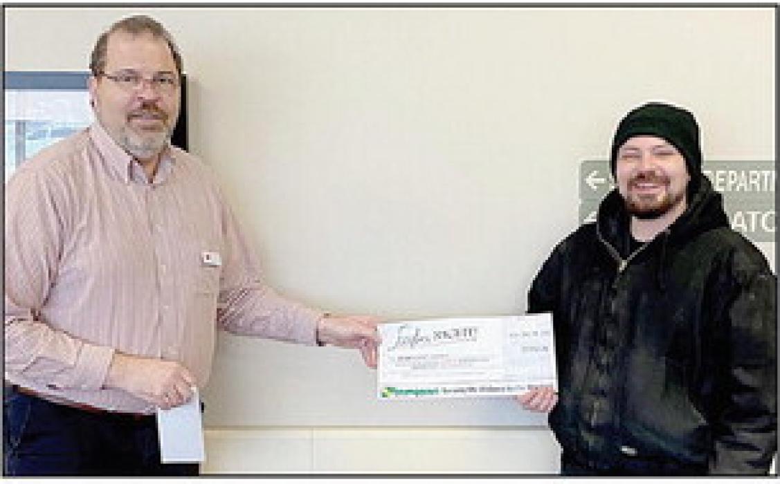 Bomgaars recently presented a check to Brown County Hospital (BCH) from Ladies Night held at Bomgaars in Ainsworth. BCH received $1,112.26 this year from the event. A percentage of each purchase made during their special event was donated to the hospital. Brown County Hospital’s CFO, Tad Stearns received the check from Bomgaars employee, Daniel Mizner.
