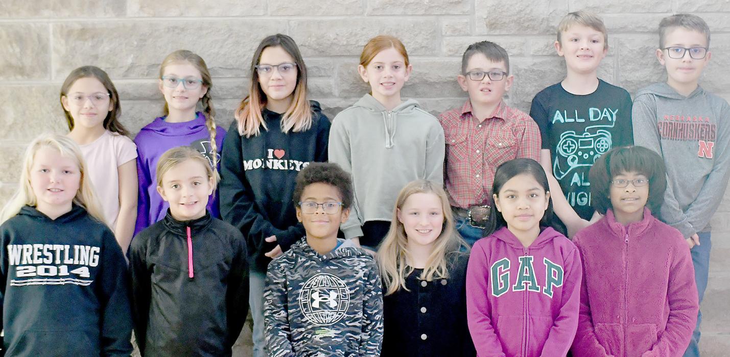 Fourth grade students of Julie Micheel have recipes they are sharing on how to make your Thanksgiving Pie. Writing the recipes are (Front Row - Left to Right): Rainey Painter, Elsie Graff, Myles Fatile, Gracie Gillespie, Emily Serrano Escobar and Ariyah Voss; (Back Row - Left to Right): Bella Pike, Kimberlyn Doke, MacKynzi Swett, Monroe Buckles, Barrett Alberts, Jackson Moody and Ty Ruhter. Not pictured is Kevin Gomez Nucamendi.