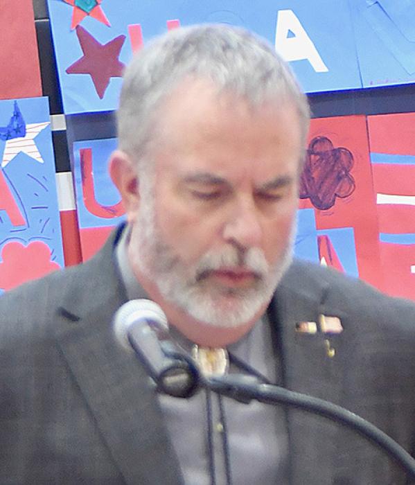 Pastor Martin Leeper provided prayer at the beginning and closing of the program.