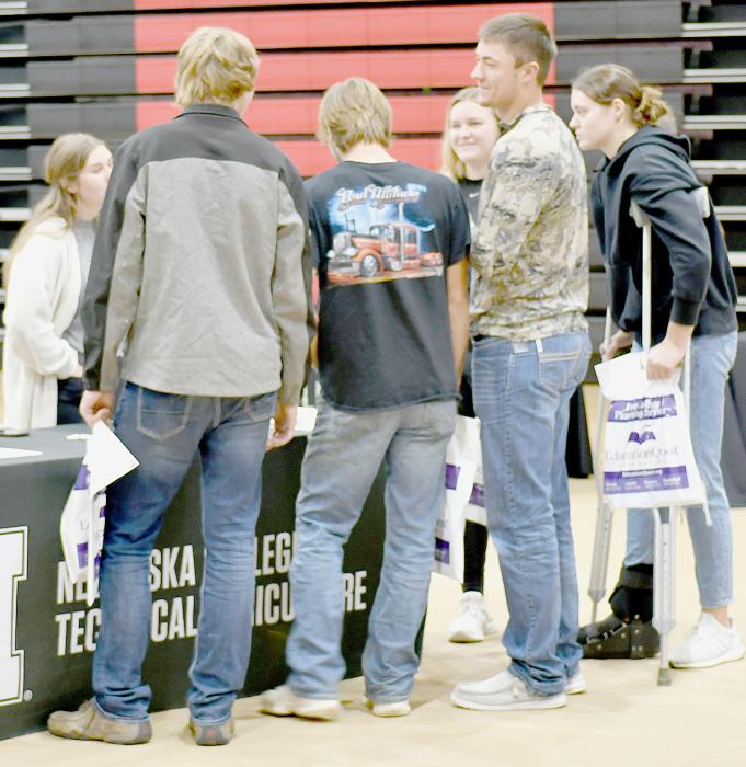 Area Students Visit with College, University, Trade Schools and Military Branch Representatives