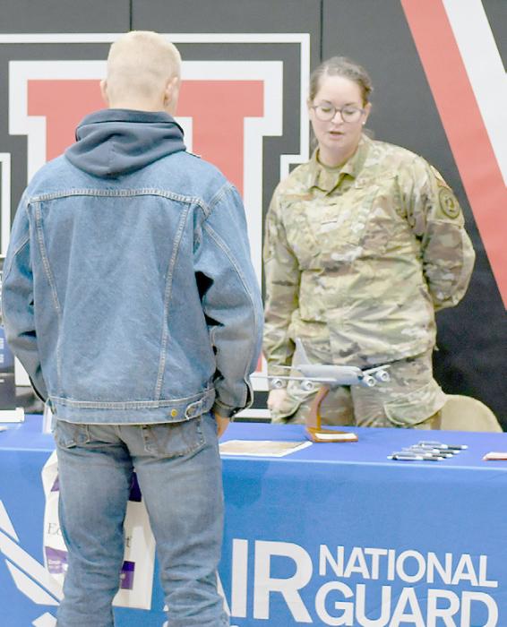 Area Students Visit with College, University, Trade Schools and Military Branch Representatives