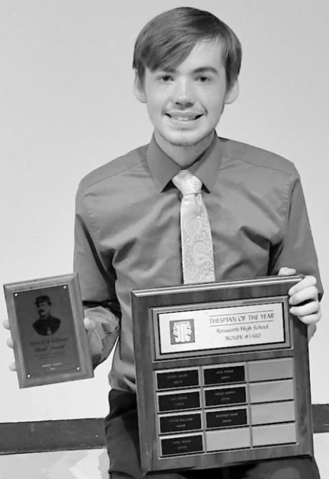 Senior Brandt Murphy was the recipient of the Patrick S. Gillmore Award, Thespian of the Year and International Honor Thespian.