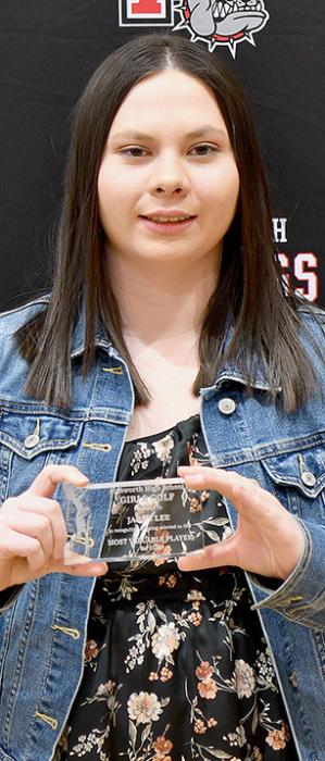 Jaden Appleman was named the Girls Golf Most Valuable Player.