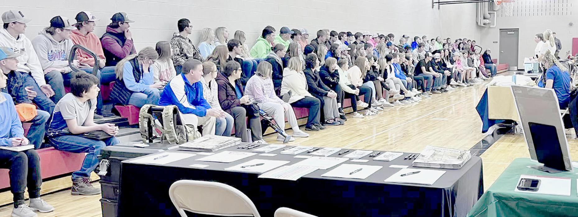 Over 300 students from the BKR area attended a career fair that exposed them to jobs in the tri county area. Photo by Mrs. Lesley Buaya