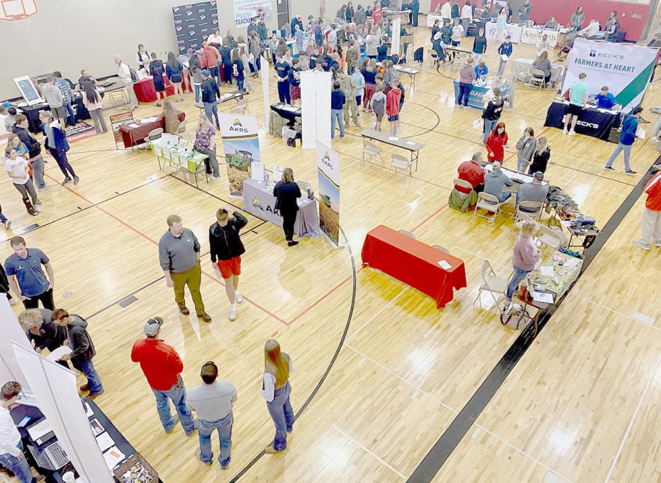 Students visited booths of over 50 businesses who were in attendance. Photo by Sonny Corkle
