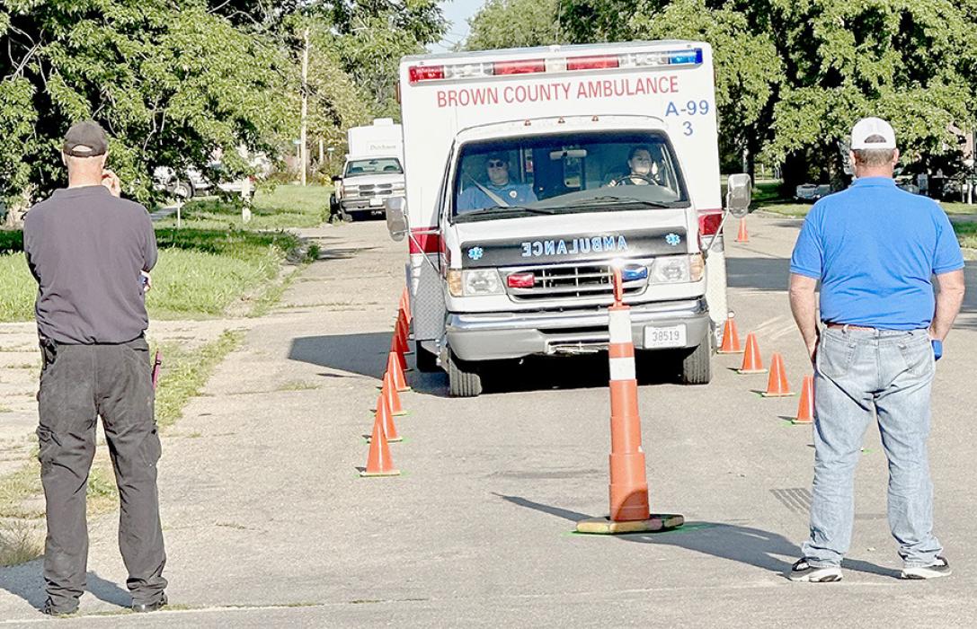 Emergency Vehicle Driving Course Held in Long Pine