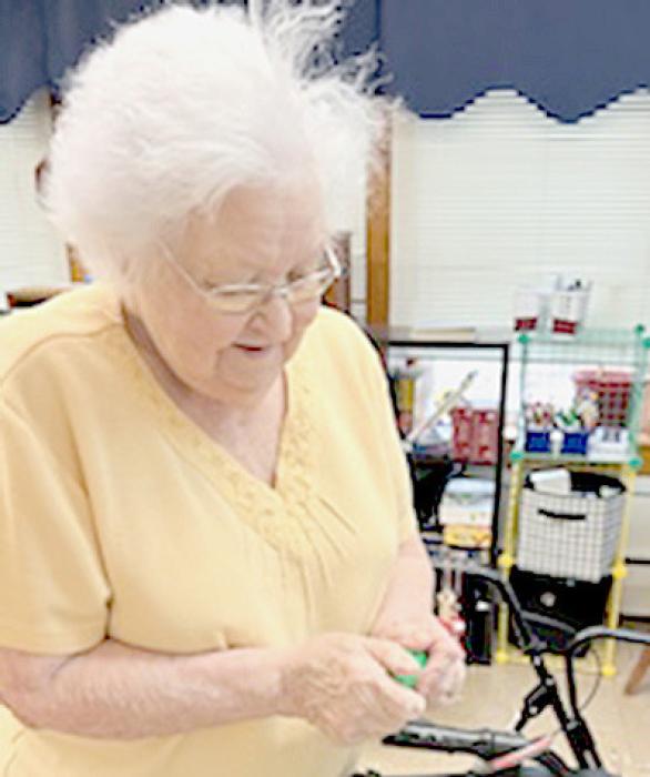 Young people weren’t the only ones to enjoy hunting for Easter eggs. Plastic eggs were hidden throughout the Care Center for residents to find. The Easter Bunny also made an appearance at the Sandhills Care Center.