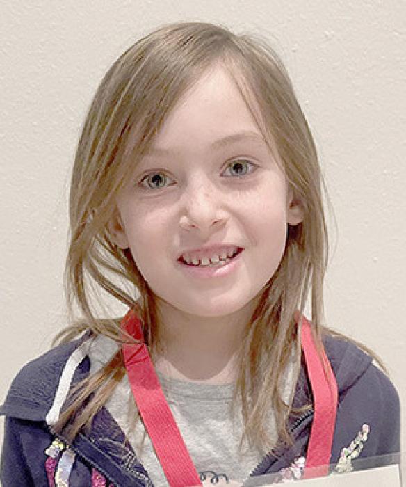 Sutton Buckles 1st Grad - Sutton Buckles is an exceptional student! She is always eager to learn and has excellent participation in class. She is responsible and consistently puts forth her best effort to succeed academically. It is a pleasure to recognize Sutton as student of the month.