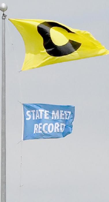Carter Nelson Sets New State Meet Record in Class C High Jump Clearing 6' 10"