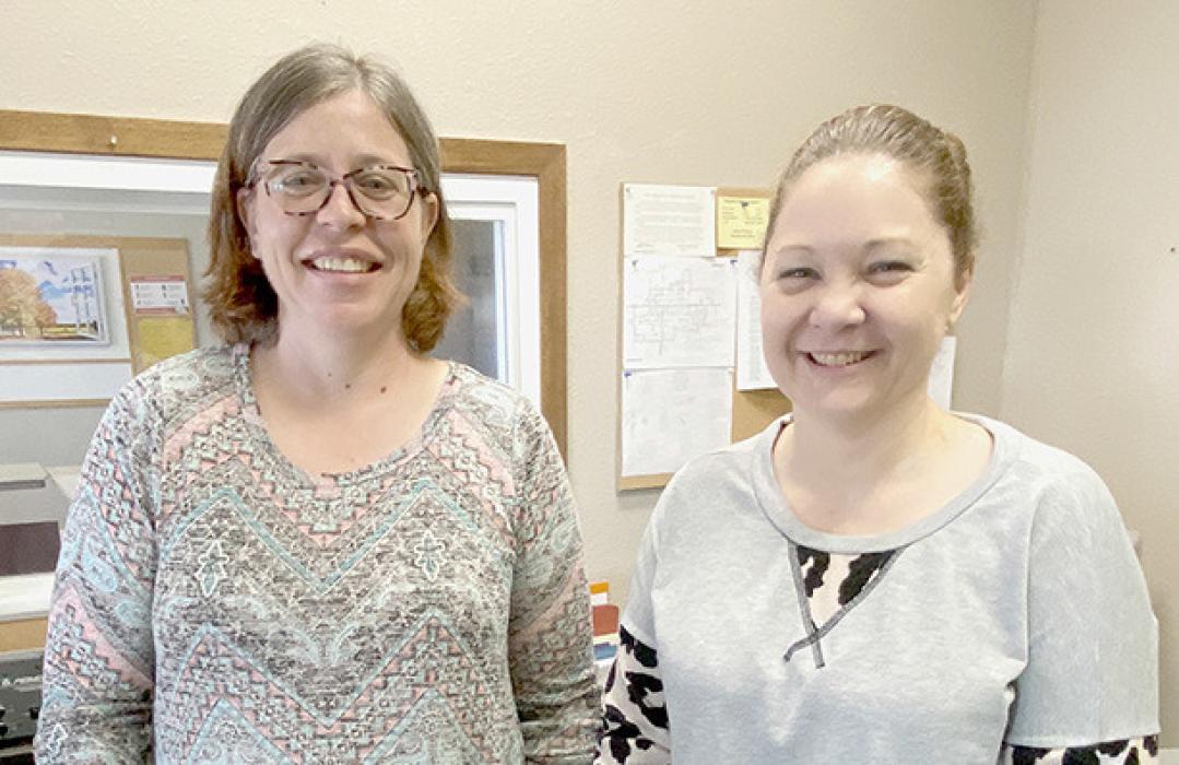 Sarah Price (left) officially took over the duties as the Ainsworth Senior Center’s manager. Briana Lawrenz’s (right) last day was on Thursday, January 5, 2023.