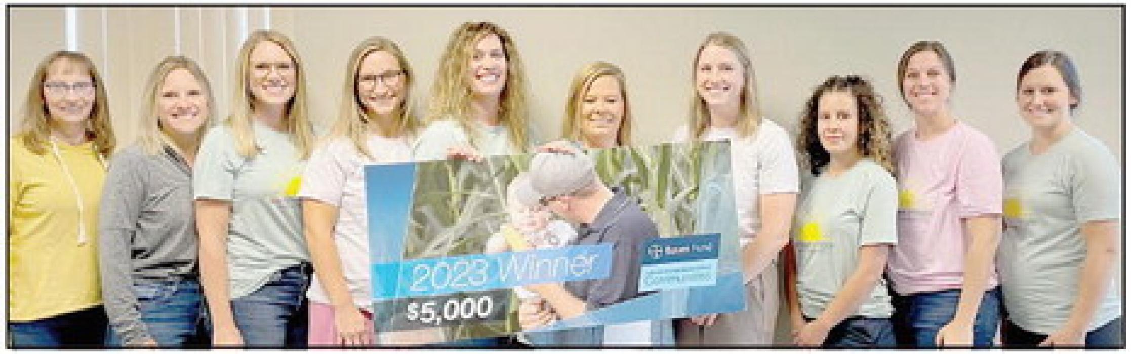 Chelsea Hladky Donates Her Bayer Funds of $5,000.00 to Ainsworth Child Development Center