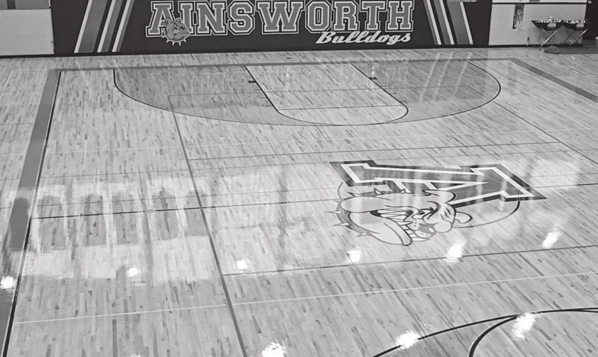 AHS Gym Floor Finished – Just in Time for Homecoming Volleyball Game