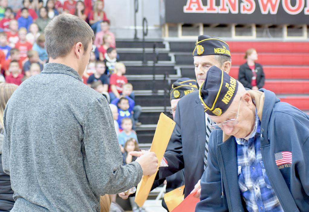 Each Veteran in attendance at the Veterans Day Program
