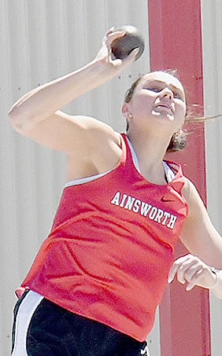Karli Kral placed second in the High Jump and sixth in the Shot Put.