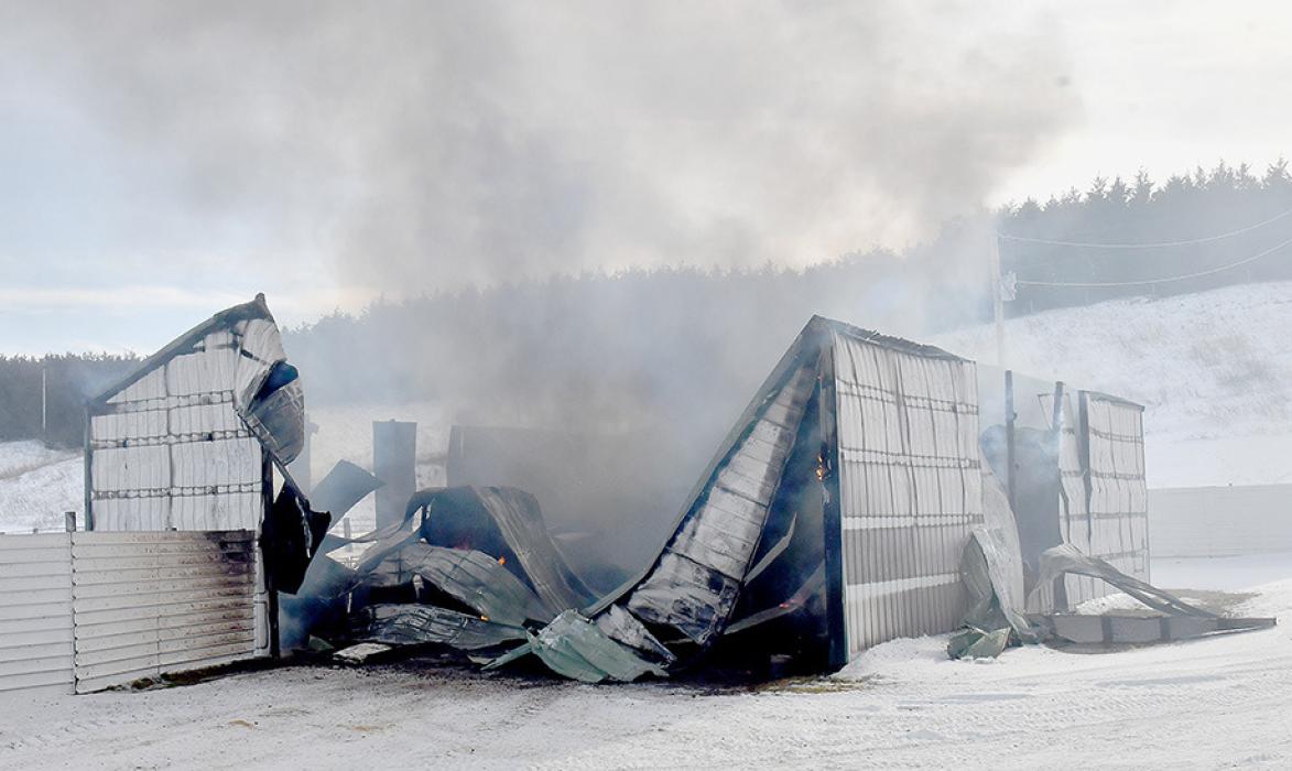 Machine Shed is Total Loss at Dan Clapper Ranch