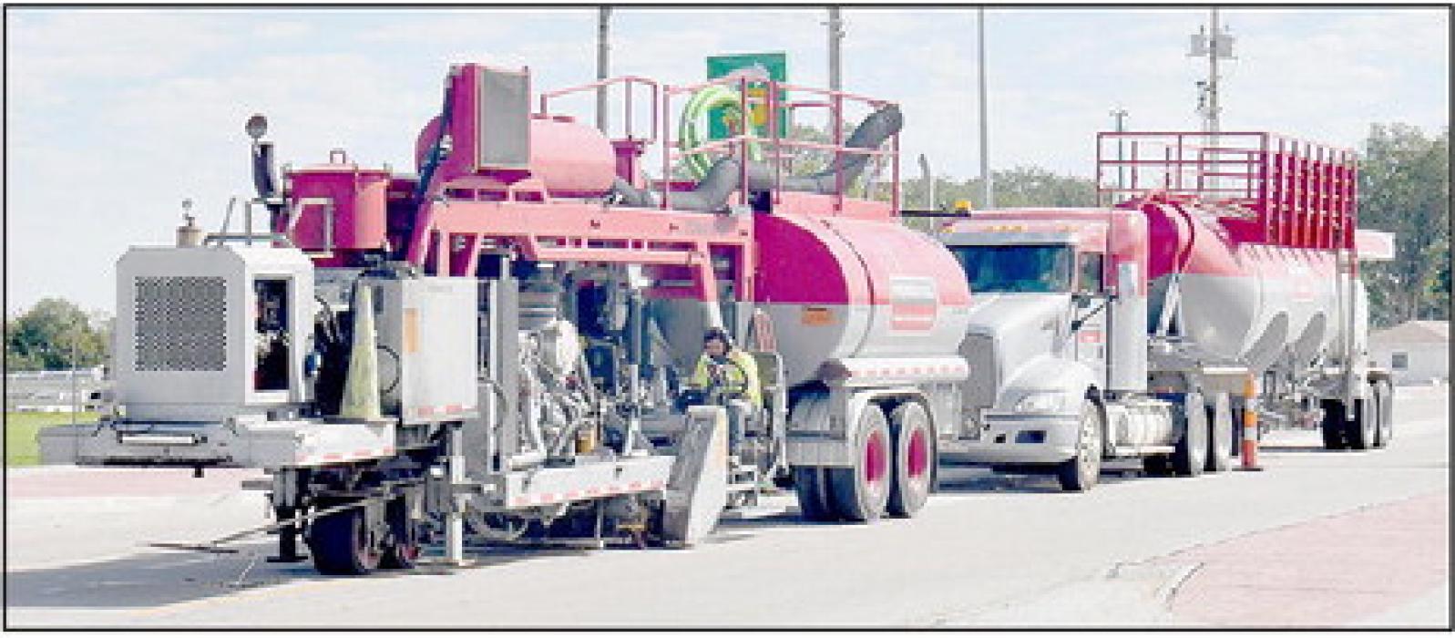 Surface Grinding of Highway 20 Through Ainsworth has Begun