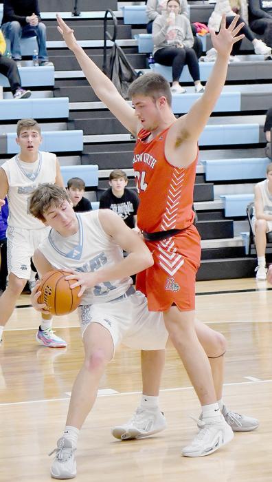 Trey Appelt had great defensive position on Michael Koenig, but was called for blocking foul.