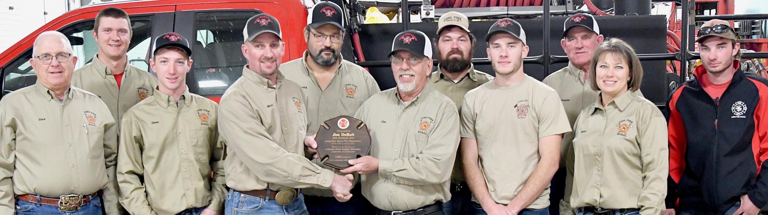 Jim DeBolt Retires From Long Pine Rural Fire Department