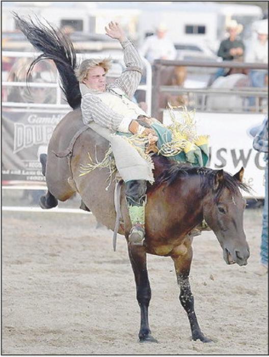 Cooper Filipek of Rapid City, SD had a score of 71 points in Bareback Riding at the September 3rd rodeo performance.