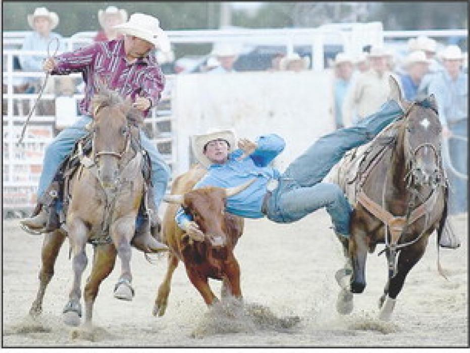 Cinch Painter of Springview competed in the Steer Wrestling on Sunday, September 3rd during the Brown County Rodeo. He struggled getting his steer to the ground and had a time of 11.6 seconds.