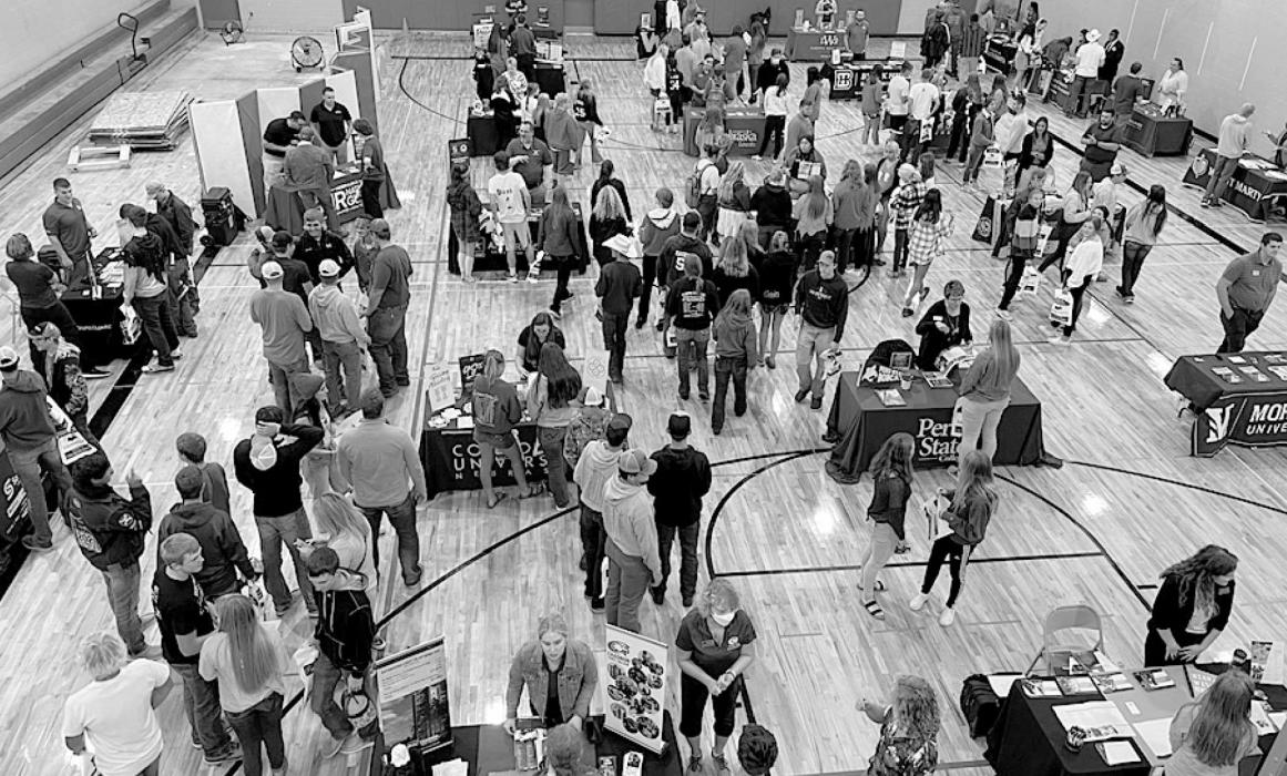 The 2021 College Fair, with approximately 150 area junior and senior students attending, was hosted at the Ainsworth Community Center on Tuesday, September 14th.