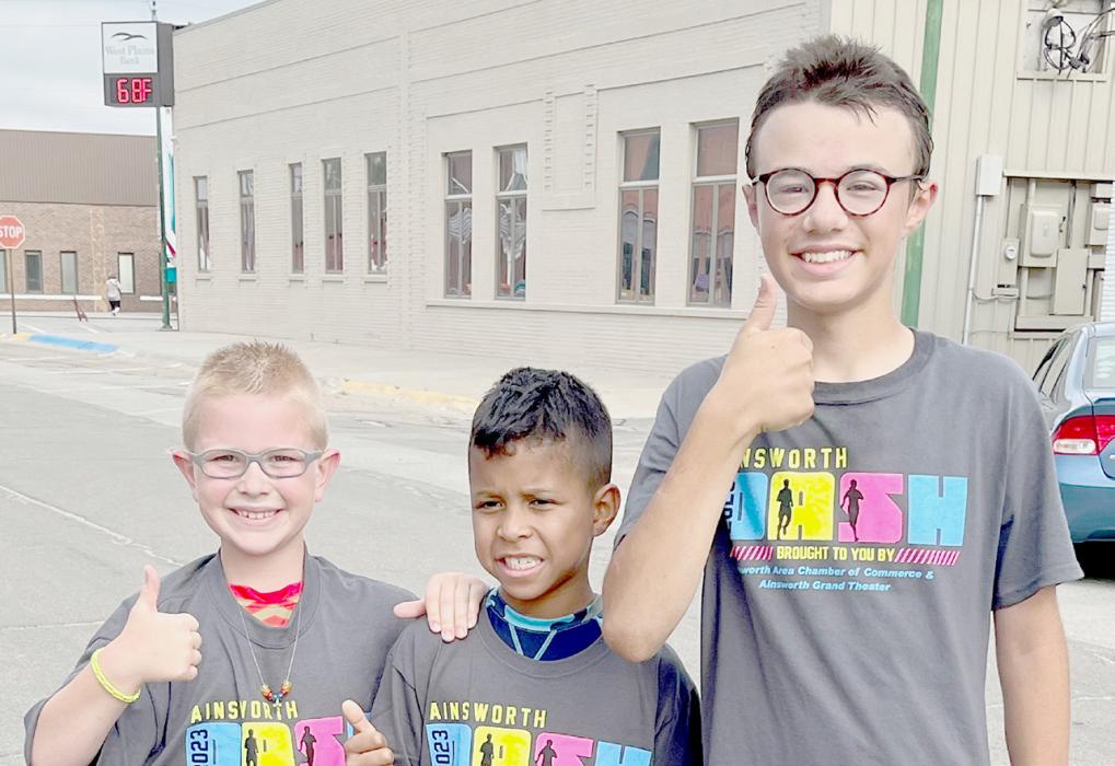 5K Run Winners were: Men’s Division (Left to Right): 3rd Grant Rolston, 2nd Elliot Rolloff and 1st Ty Bolli.