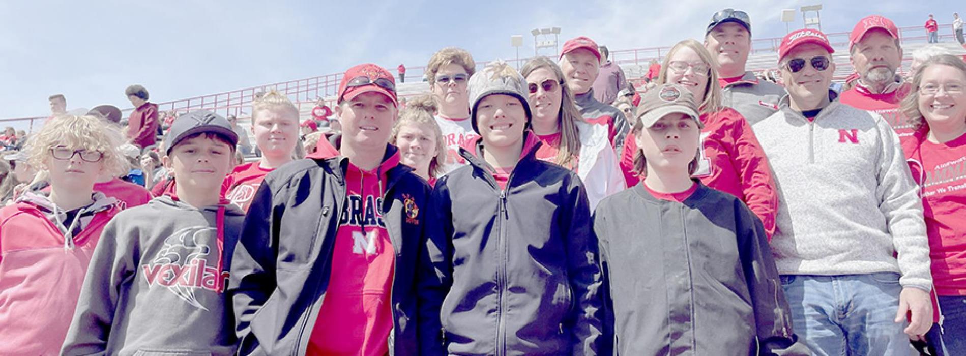 TeamMates Chapter Travels to Nebraska Red-White Spring Game