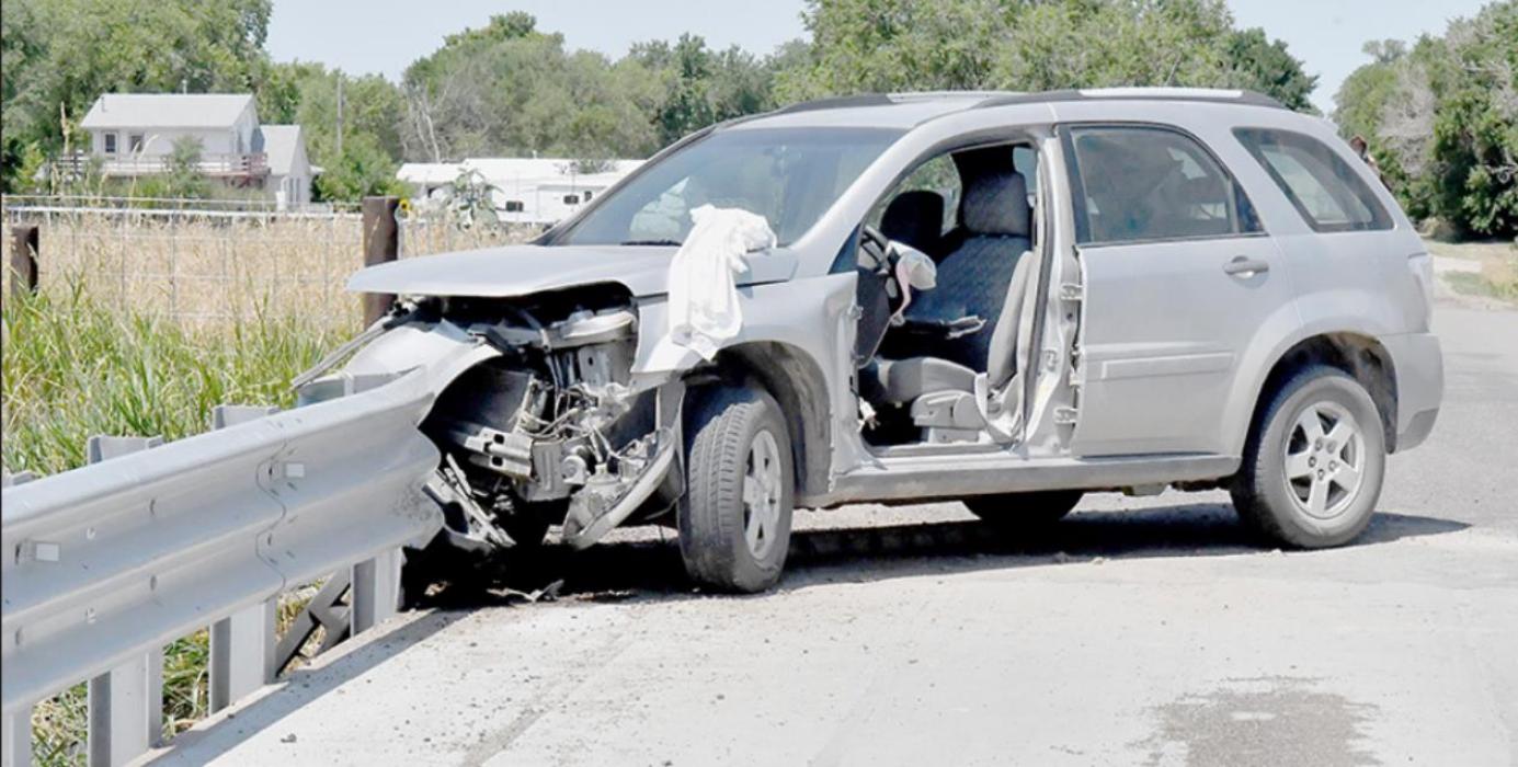 One Vehicle Accident Sends Two to Hospital