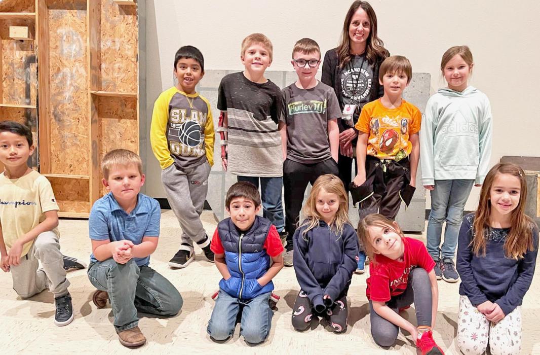 The November Class of the Month was Mrs. Alberts’ first grade class. The first graders pictured are (Front Row - Left to Right): Luis Munoz, Calin Goochey, Abraham Jimenez, Sky Holloway, Rowan Alberts, Iris Lentz; (Back Row - Left to Right): Carlos Jimenez Sanchez, Clayton Ferris, Easton Lammers, Mrs. Alberts, Lathan Palmer and Sophia Ortner. Not pictured are Landon Arens, Lorena Herberth Perez and Dylan Johnson.