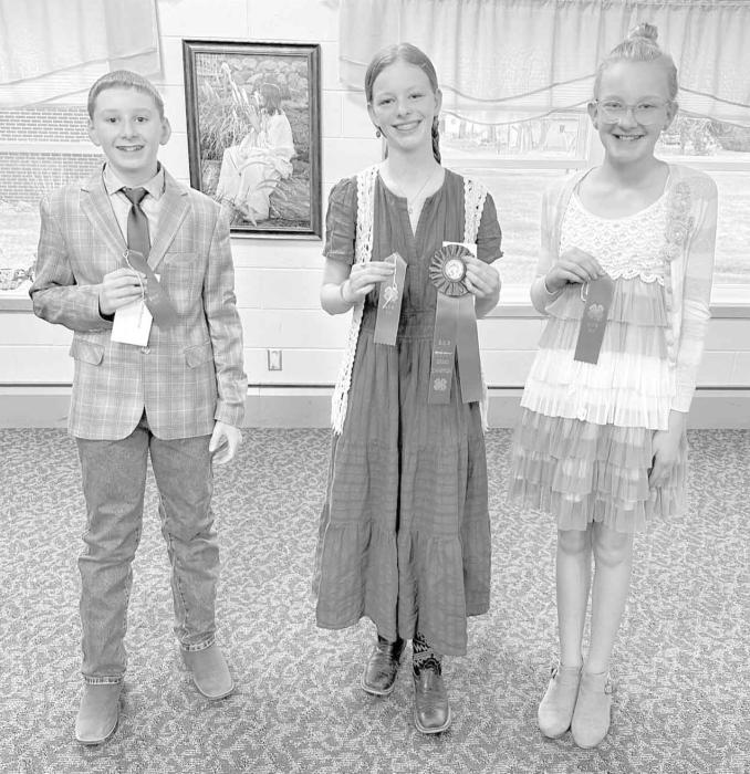 Intermediate participants were (left - right): Eli Beel, Elise Dvorak, and Parker Moravec.