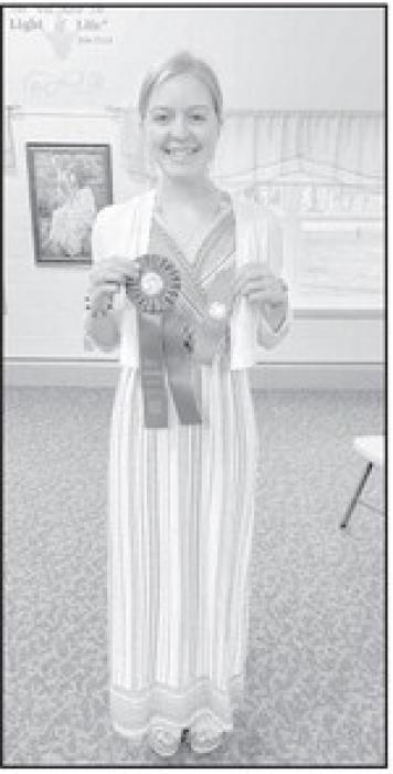 Eliesha Dvorak won the Senior Division and earned a Grand Champion ribbon.