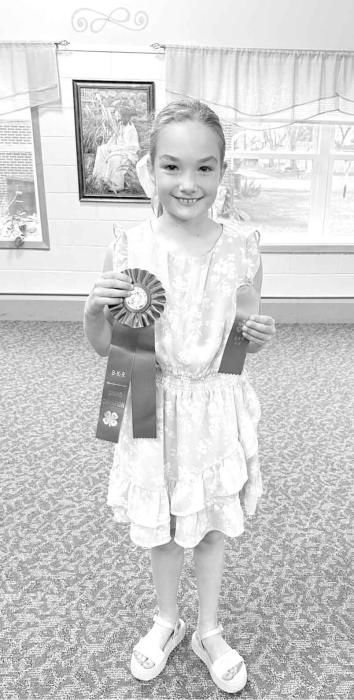 Jaiden Lehn earned the Grand Champion ribbon for her entry in the Video Communication division.