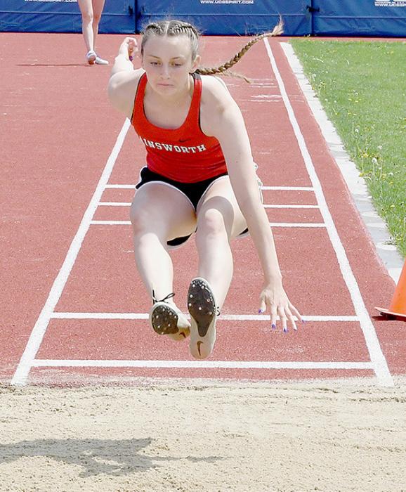 Cameryn Goochey makes her third trip to the NSAA State Track meet in Girls Long Jump. Goochey placed fourth at Districts, but her jump of 16’ .75” qualified her for State.