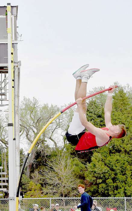Carter Nelson will represent Ainsworth in four events at the State Track Meet. Nelson will be competing in the High Jump, Discus Throw and Pole Vault.