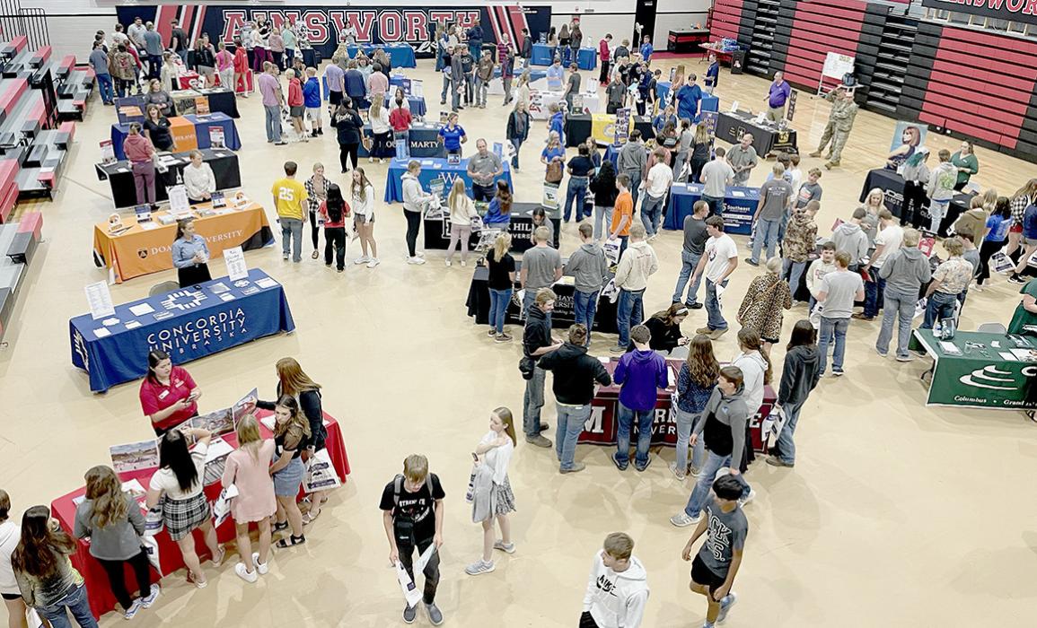 Students undecided on what their future may look like, had the opportunity to visit with a variety of representatives from colleges, universities, tech schools and military personnel, to help them make decisions on where they might want to go to further their education or prepare them for the work force once they graduate from high school.